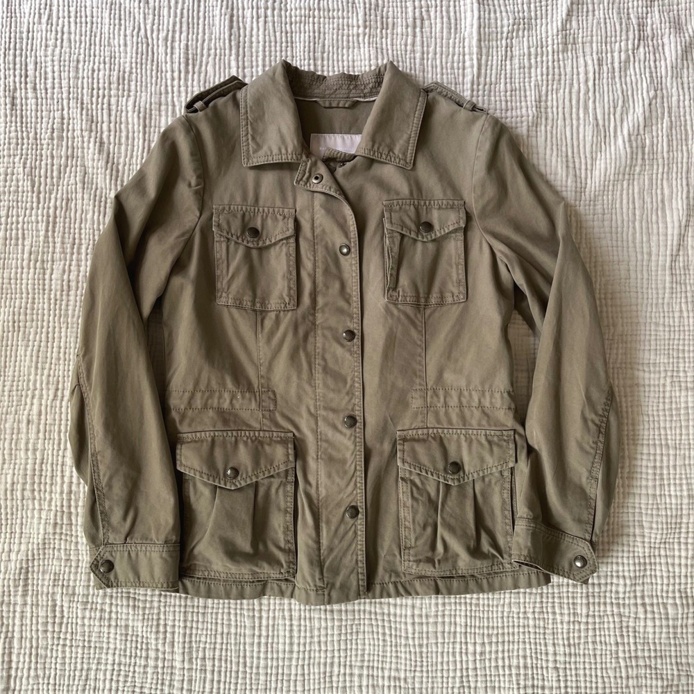 Banana Republic Utility Jacket Small Olive Green